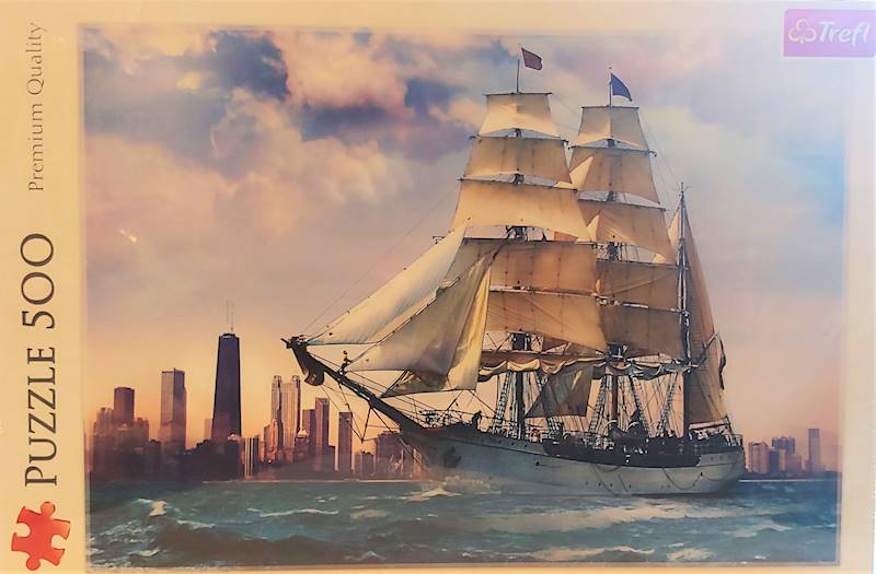 Puzzle 500 Żaglowiec Trefl