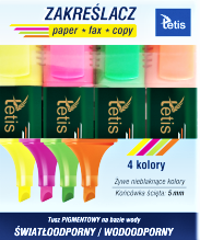 Zakreślacze 4k. Tetis KW-015-M4