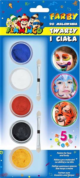 Farby do twarzy 5k. Flamingo