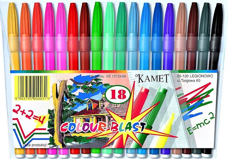 Flamastry 18k. Kamet