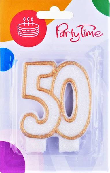 Świeczka 50 Party Time