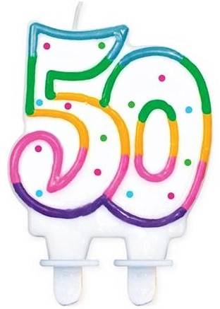 Świeczka 50 kropki Godan