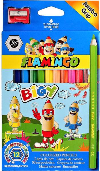 Kredki 12k. Jumbo Flamingo