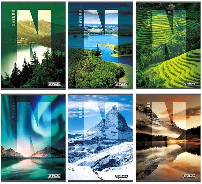 Zeszyt 80 A4 kratka Nature Herlitz