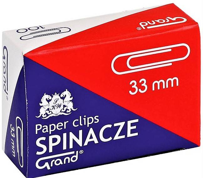 Spinacze 33mm Grand 100szt.