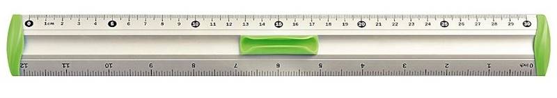 Linijka 30cm BL040 Tetis aluminiowa