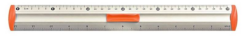 Linijka 30cm BL040 Tetis aluminiowa