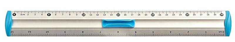 Linijka 30cm BL040 Tetis aluminiowa