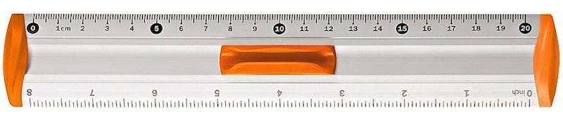 Linijka 20cm BL040 Tetis aluminiowa
