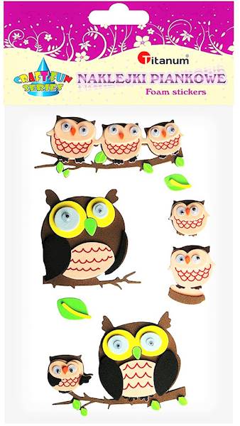 Naklejki Sowy MJT-NCR019 Titanum 