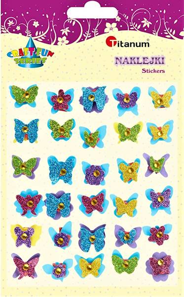 Naklejki Motylki 3D Craft Titanum