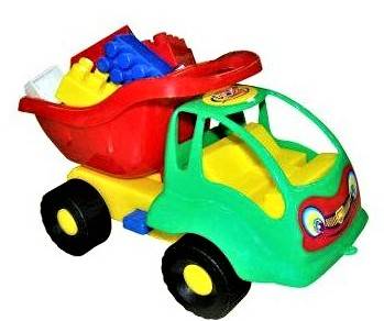 Samochód wywrotka Mrówka + klocki 12el. Polesie 1+