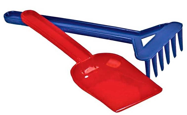 Zestaw łopatka+grabki 1+ Polesie
