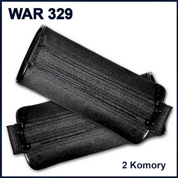 Piórnik WAR-329 dwa zamki czarny