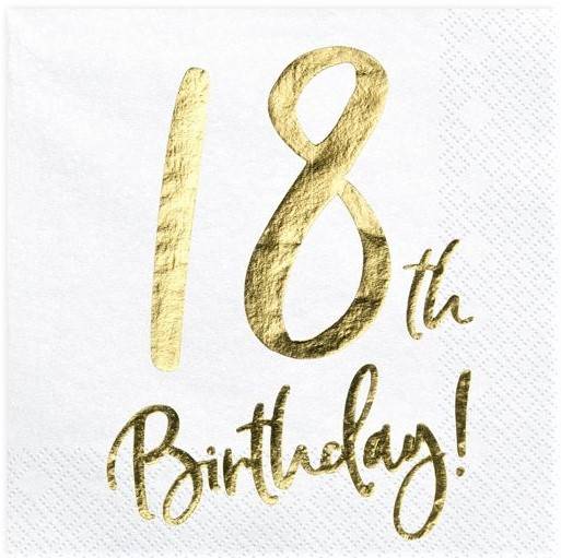 Serwetki 33cm x33cm Urodziny 