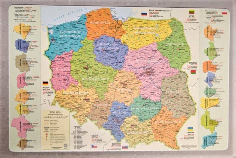 Podkładka Mapa Polski 580mm x380mm