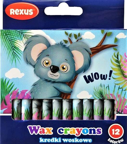 Kredki świecowe 12k. Rexus