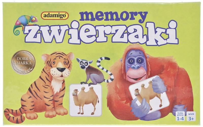 Gra Memory Zwierzaki Adamigo 
