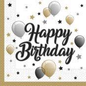 Serwetki 33cm x 33cm Happy Birthday