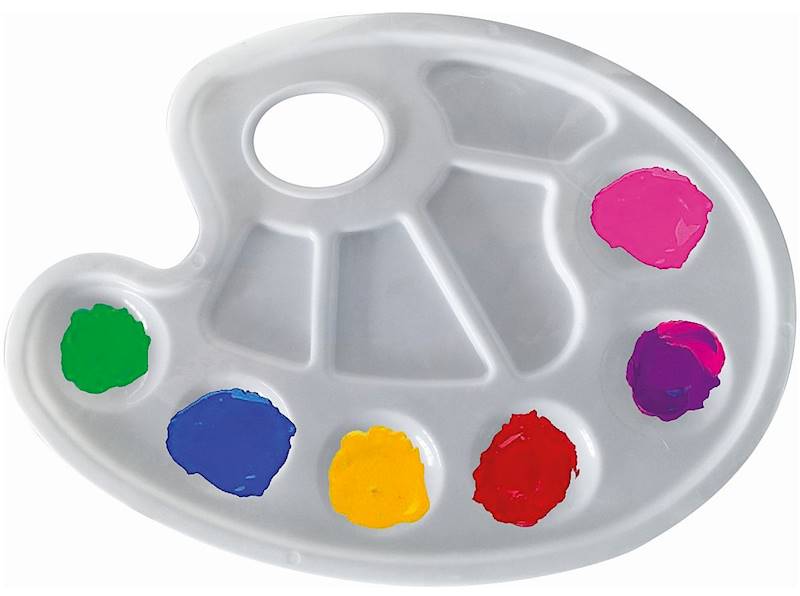 Paletka do farb Bambino biała