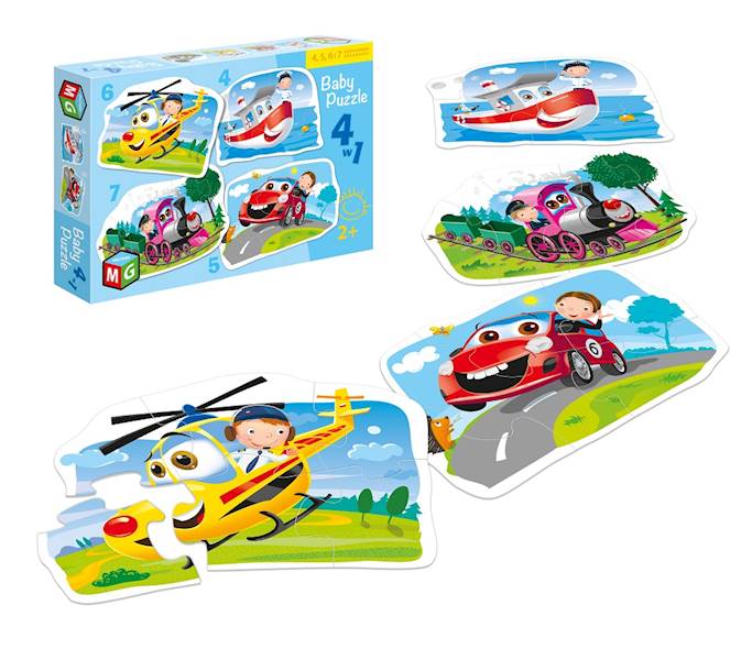 Puzzle Baby 2+ Pojazdy Multigra