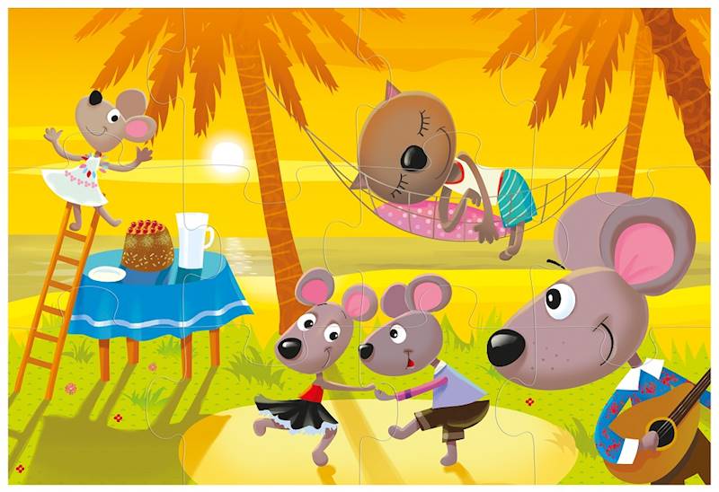 Puzzle 12el. Rajska Wyspa Multigra