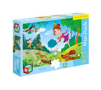 Puzzle 12el. Pieski Multigra