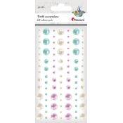 Perełki samoprzylepne 91szt. mix Titanum