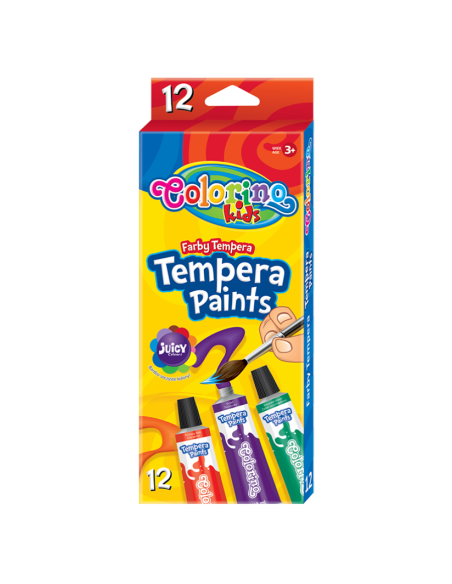 Farby tempera 12k. Colorino 12ml tuby