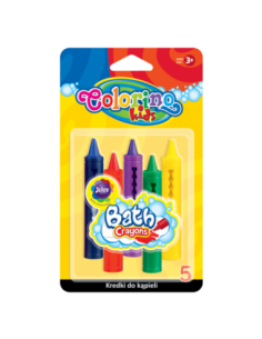 Kredki 5k. do kąpieli Colorino Kids