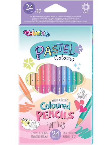 Kredki 12/24 Pastel Coloriono 