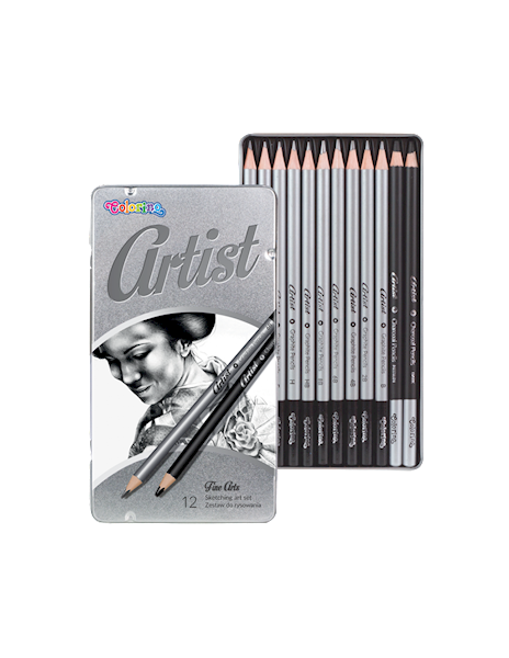 Komplet ołówki 12szt. 4H-8B Colorino Artist