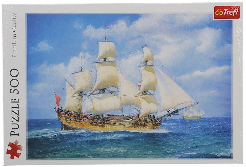 Puzzle 500 Żaglowiec Trefl