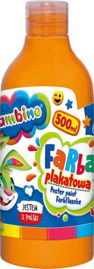Farba plakatowa 500ml Astra pomarańczowa