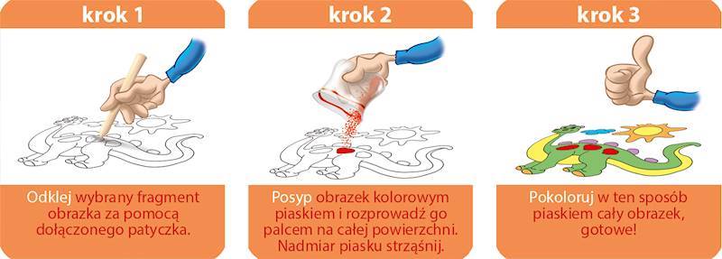 Piaskowe obrazki pakiet nr 2 NIKO