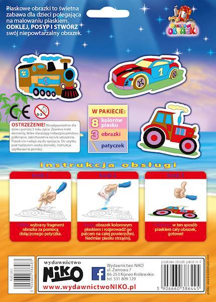 Piaskowe obrazki pakiet nr 4 NIKO