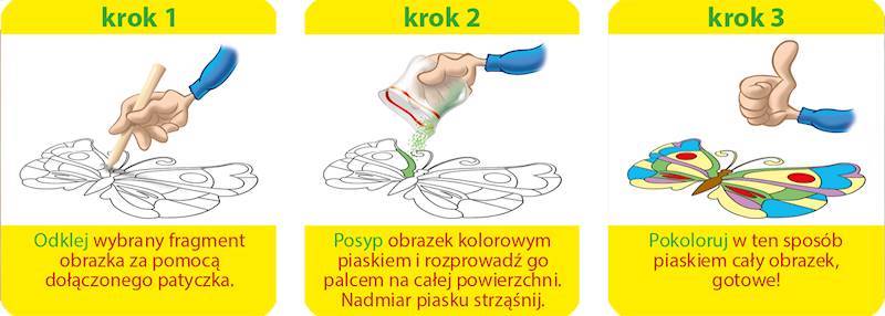 Piaskowe obrazki pakiet nr 5 NIKO