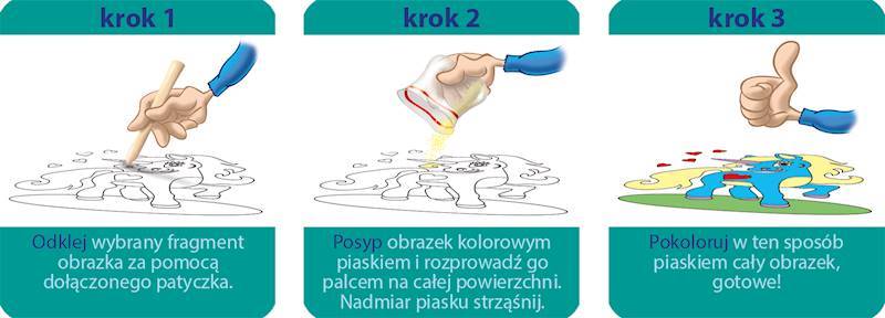 Piaskowe obrazki pakiet nr 6 NIKO