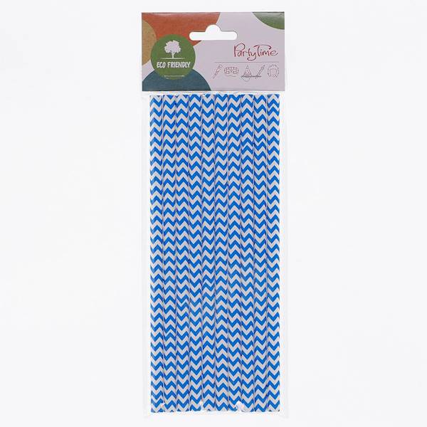 Słomki papierowe do napojów 10 sztuk Party