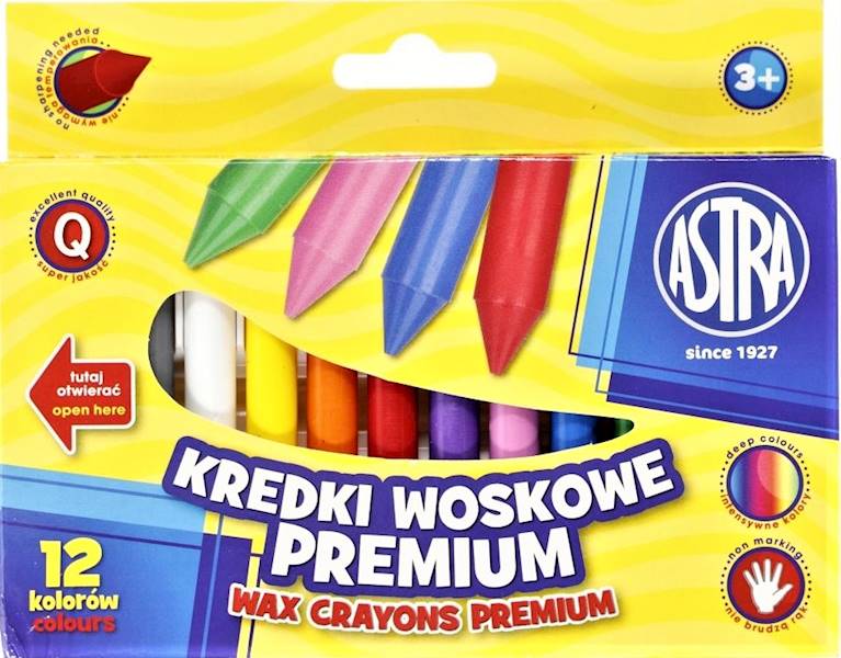 Kredki woskowe 12k. Astra