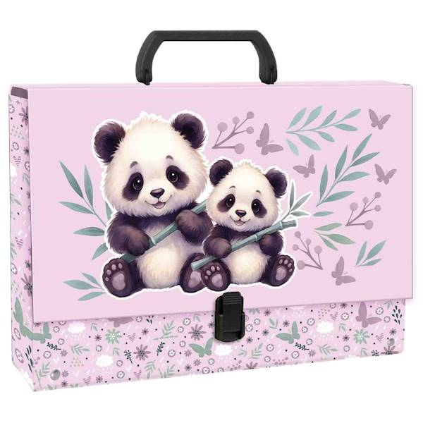 Teczka A4 Derform z rączką Cleo i Frank Panda