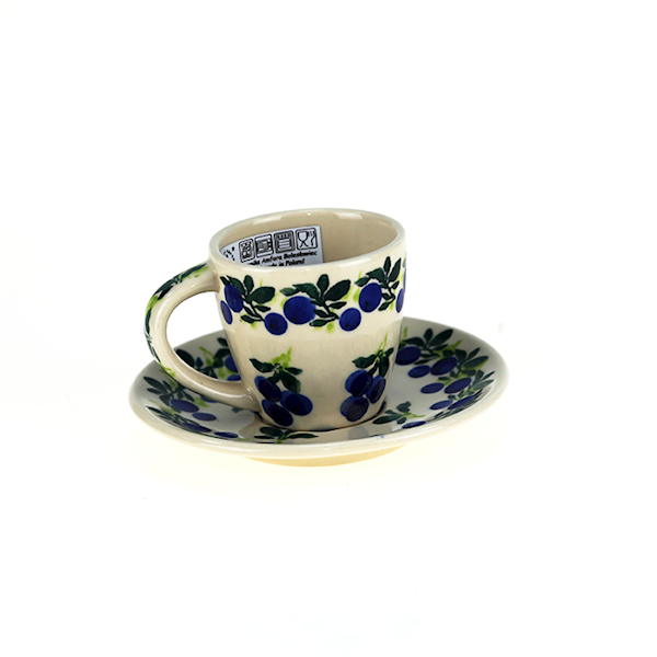 Filiżanka ze spodkiem Espresso Jagódki