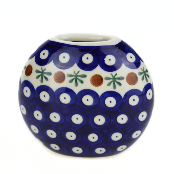 4660101 Wazonik Płaski Mały Okrągły 11x5,5 cm P1Q1