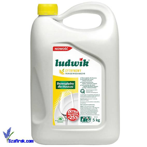Płyn do mycia naczyń Ludwik 5L cytrynowy