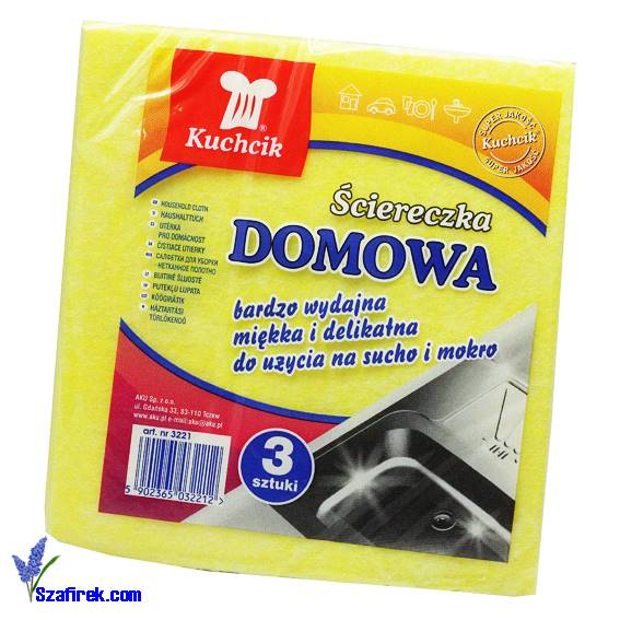 ŚCIERKA DOMOWA KUCHCIK 3 szt. MIX kolorów