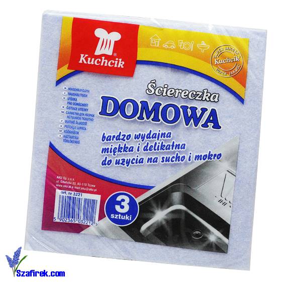 ŚCIERKA DOMOWA KUCHCIK 3 szt. MIX kolorów