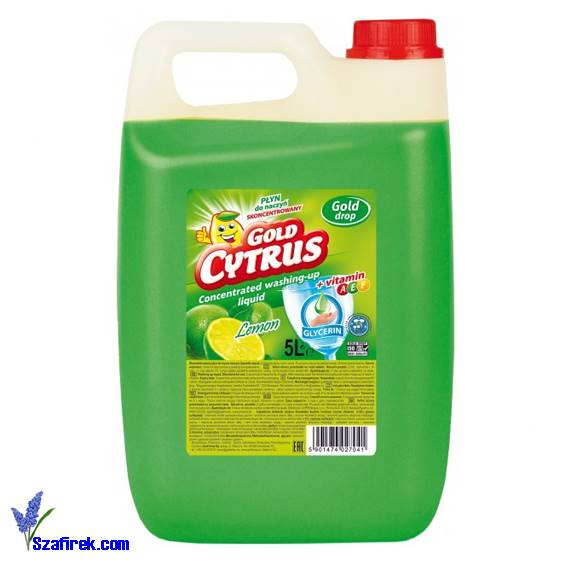 PŁYN DO MYCIA NACZYŃ GOLD CYTRUS 5L lemon