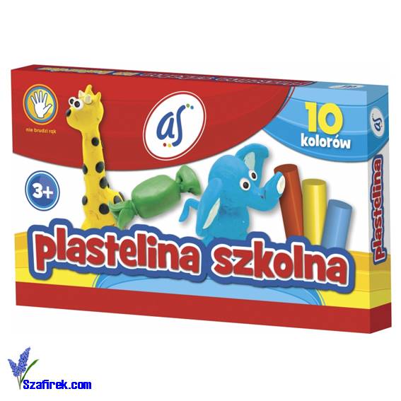 pl 006 Plastelina szkolna AS 12 kolorów