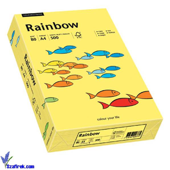 Papier xero kolorowy RAINBOW mix pastelowy 100ark