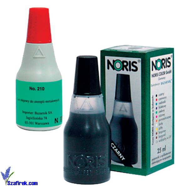 Tusz NORIS 110 czarny 25ml NO110SCA/10 bezolejowy